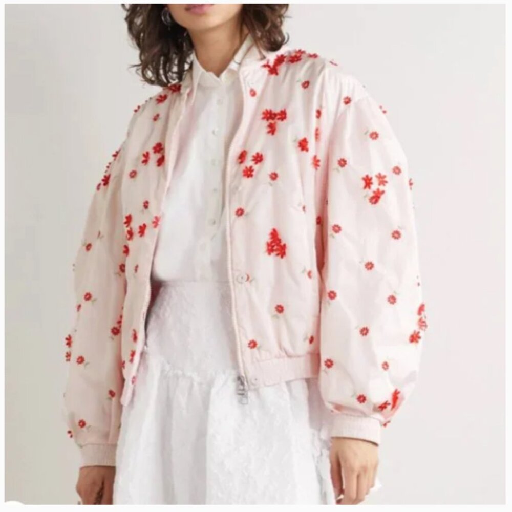 Moncler Genius 4 Moncler Simone Rocha Persea Down Bomber Jacket Women's Size L